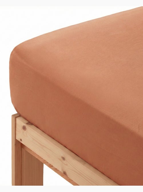Sabana bajera lisa 100% algodón, para colchón de 30cm grosor - Gamusi. - Kiabi