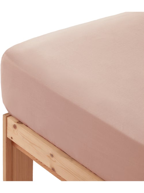 Sabana bajera lisa 100% algodón, para colchón de 30cm grosor - Gamusi. - Kiabi