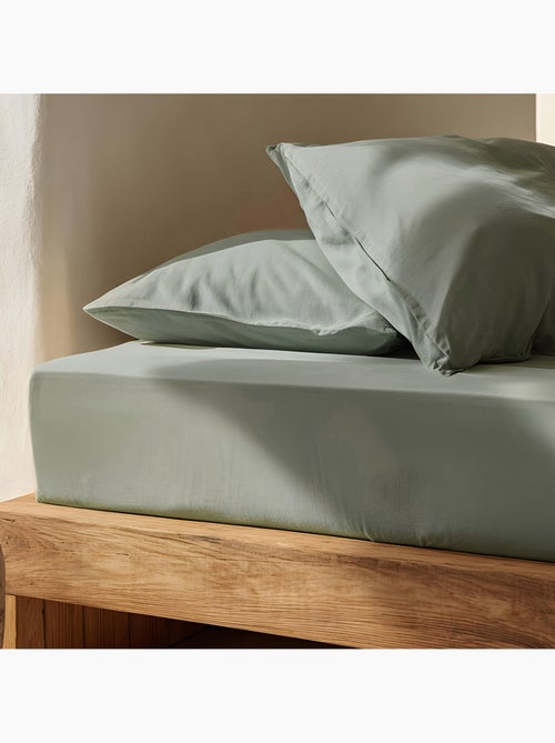 Sabana bajera lisa 100% algodón, para colchón de 30cm grosor - Gamusi. - Kiabi