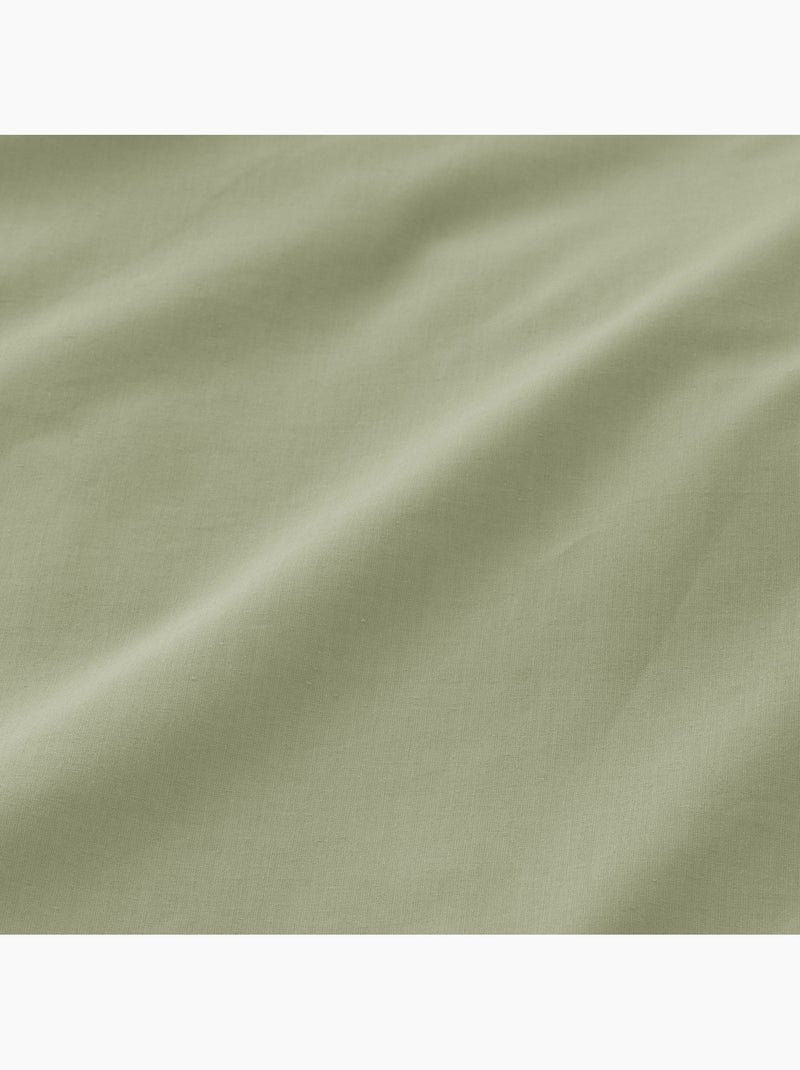 Sabana bajera lisa 100% algodón, para colchón de 30cm grosor - Gamusi. Verde - Kiabi