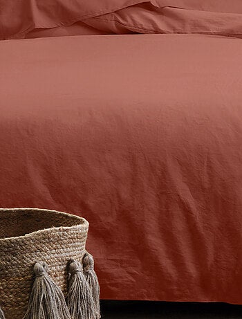 Sábana bajera lisa en algodón bio
