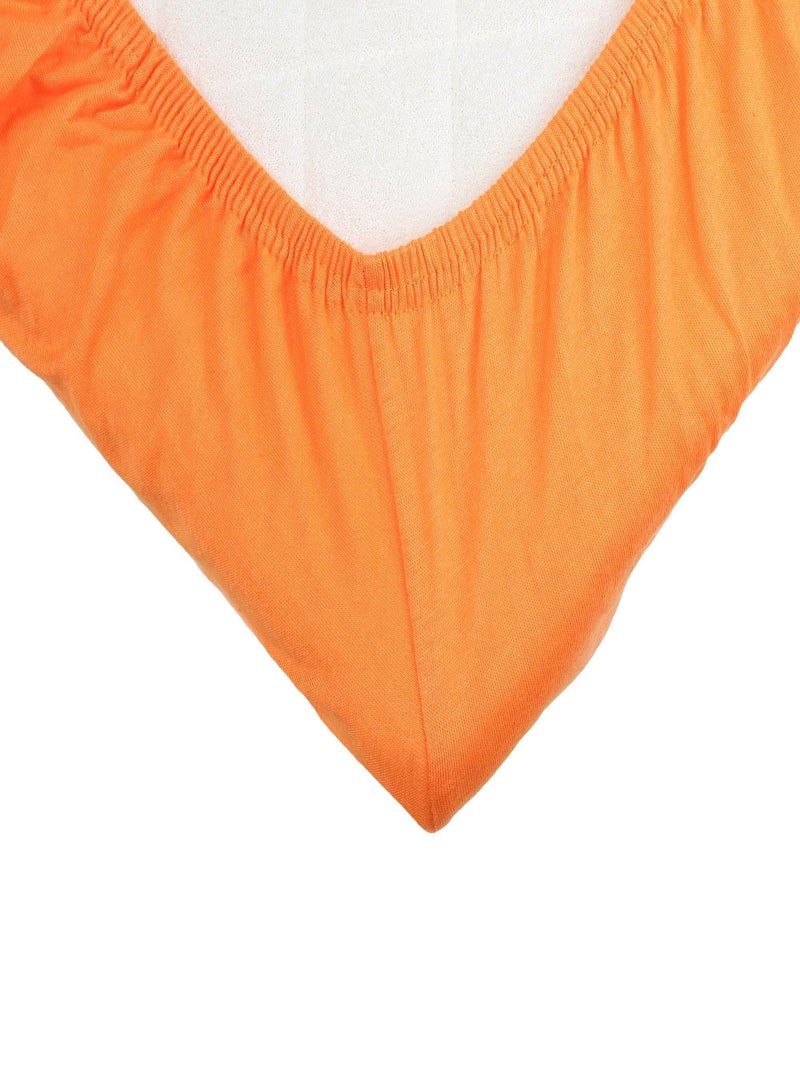 Sábana bajera OEKO-TEX® STANDARD 100 Albaricoque - Kiabi