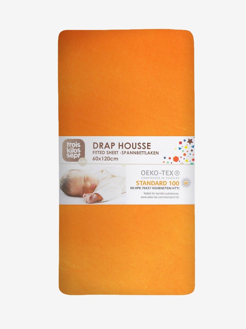 Sábana bajera OEKO-TEX® STANDARD 100 Albaricoque - Kiabi