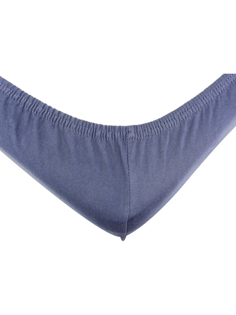 Sábana bajera OEKO-TEX® STANDARD 100 Azul petróleo - Kiabi