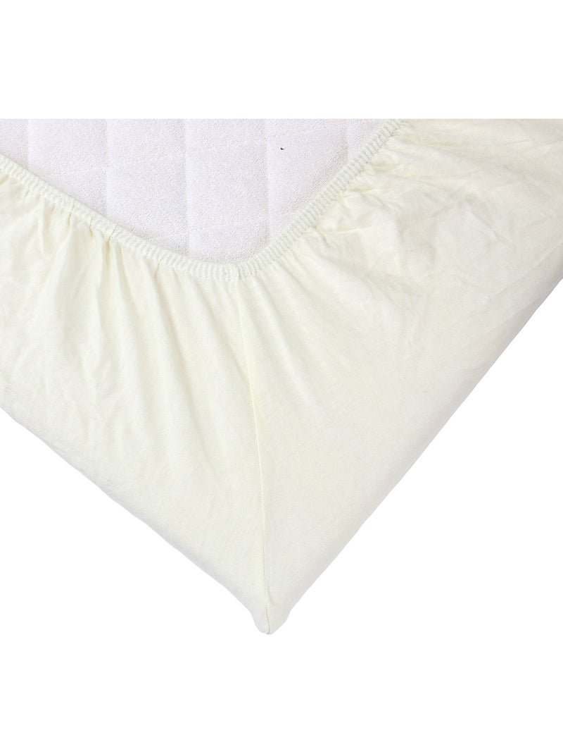 Sábana bajera OEKO-TEX® STANDARD 100 Beige - Kiabi