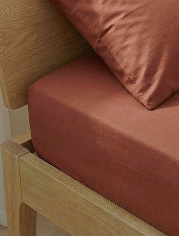 Sábana bajera para 1 persona 90 x 190 de algodón - Kiabi Home