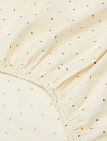 Sábana bajera ajustable individual (90x190) de algodón - Kiabi Home