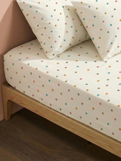 Sábana bajera para 1 persona (90x190) de algodón - Kiabi Home - Kiabi