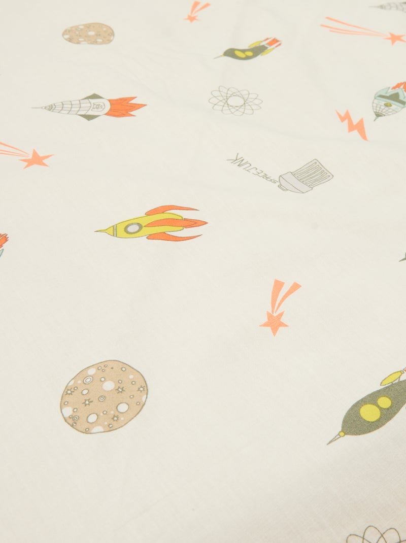 Sábana bajera para 1 persona (90x190) de algodón - Kiabi Home Beige - Kiabi