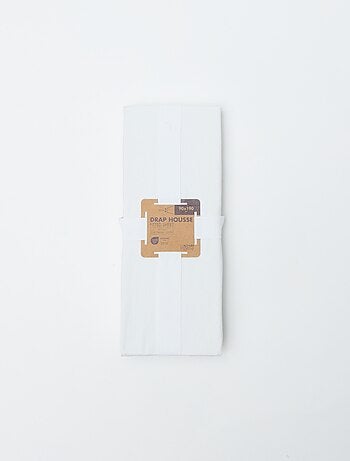 Sábana bajera ajustable individual (90x190) de algodón - Kiabi Home