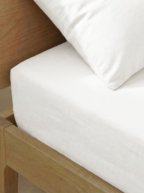 Sábana bajera para 1 persona (90x190) de algodón - Kiabi Home - Kiabi