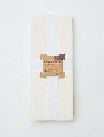 Sábana bajera ajustable para 2 personas (180x200) de algodón - Kiabi Home