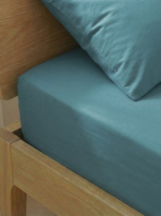 Sábana bajera para 2 personas (180x200) de algodón - Kiabi Home