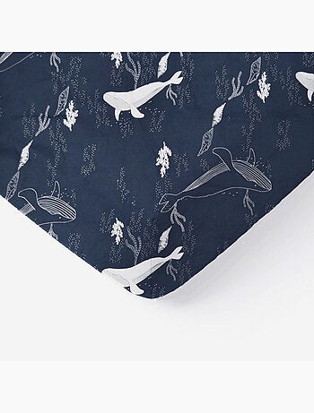 Sábana bajera para bebé de punto de algodón 100% con elástico de ballena