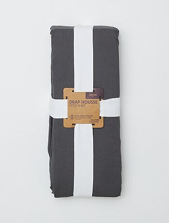 Sábana bajera ajustable para 2 personas (180x200) de algodón - Kiabi Home