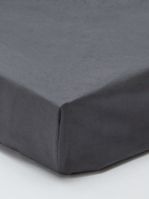 Sábana bajera para cama de 2 personas (180x200) de algodón - Kiabi Home - Kiabi