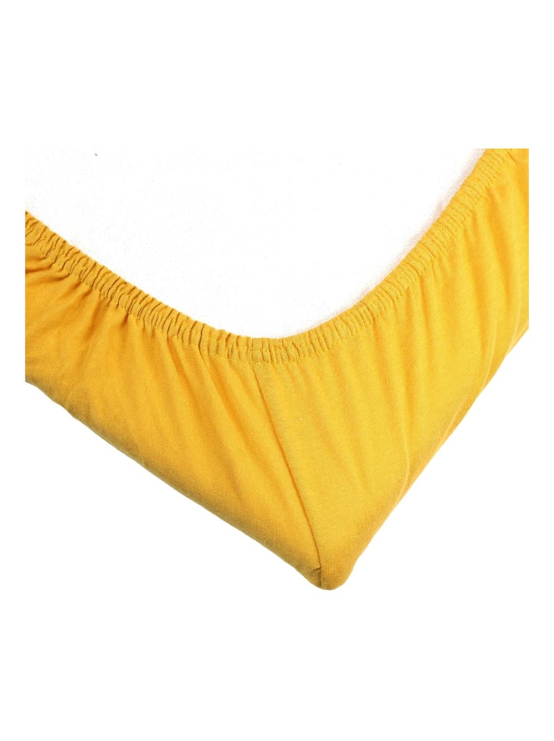 Sábana bajera para cuna de bebé Amarillo - Kiabi
