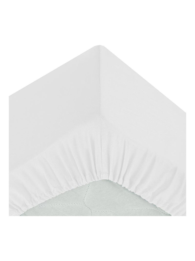 Sábana bajera priscia blanca 160x200cm Blanco - Kiabi