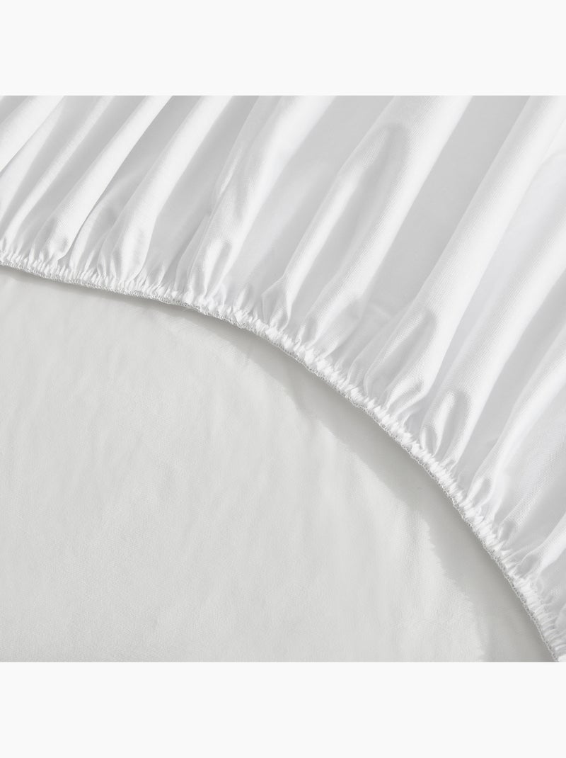 Sábana bajera y protector colchón 2 en 1 -Impermeable - Ajuste hasta 32 cm Blanco - Kiabi