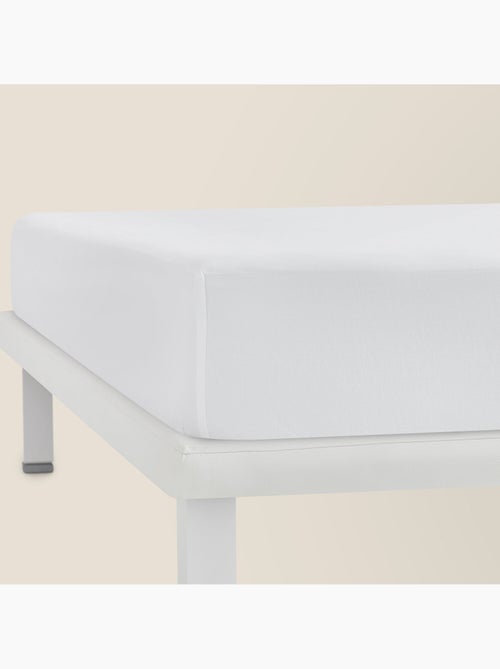 Sábana bajera y protector colchón 2 en 1 -impermeable - ajuste hasta 32 cm - Kiabi Sábana bajera y protector colchón 2 en 1 -impermeable - ajuste hasta 32 cm - Kiabi