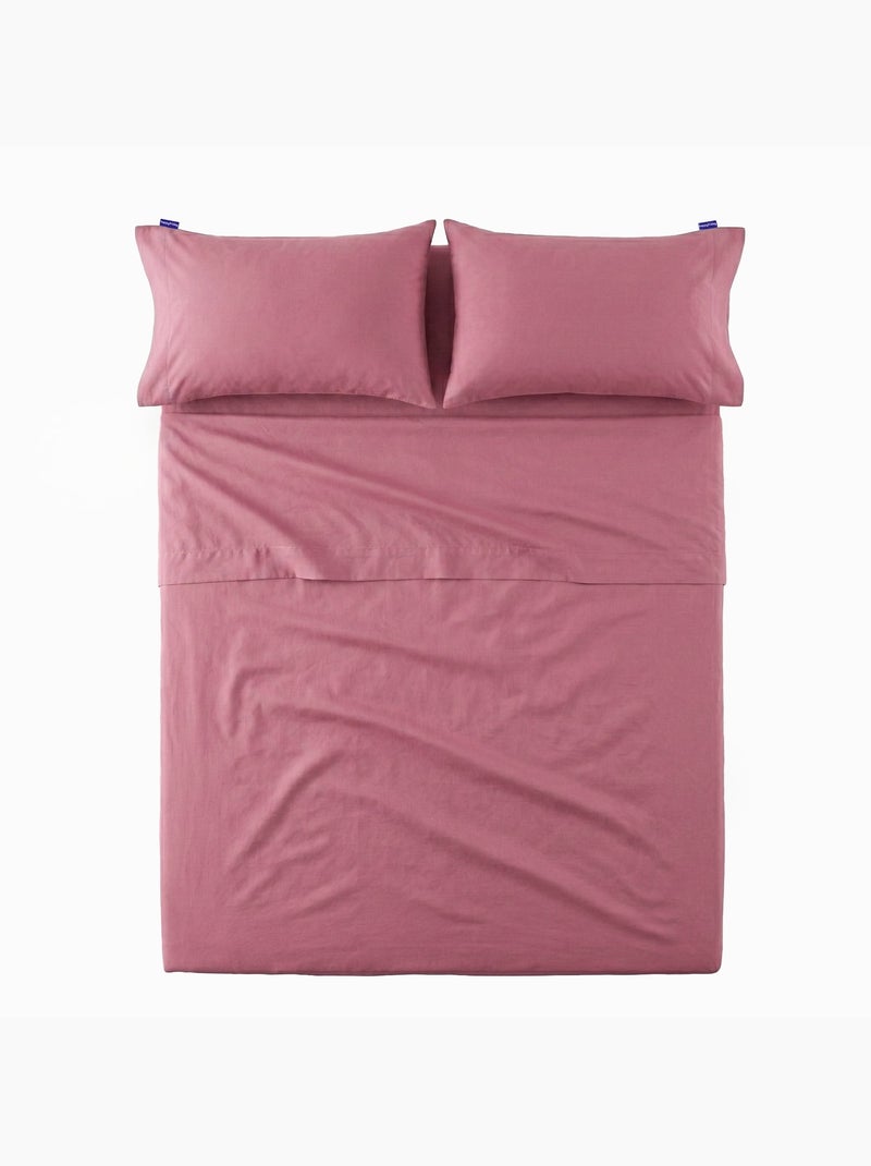 Sábana Basic "Happyfriday" Magenta - Kiabi
