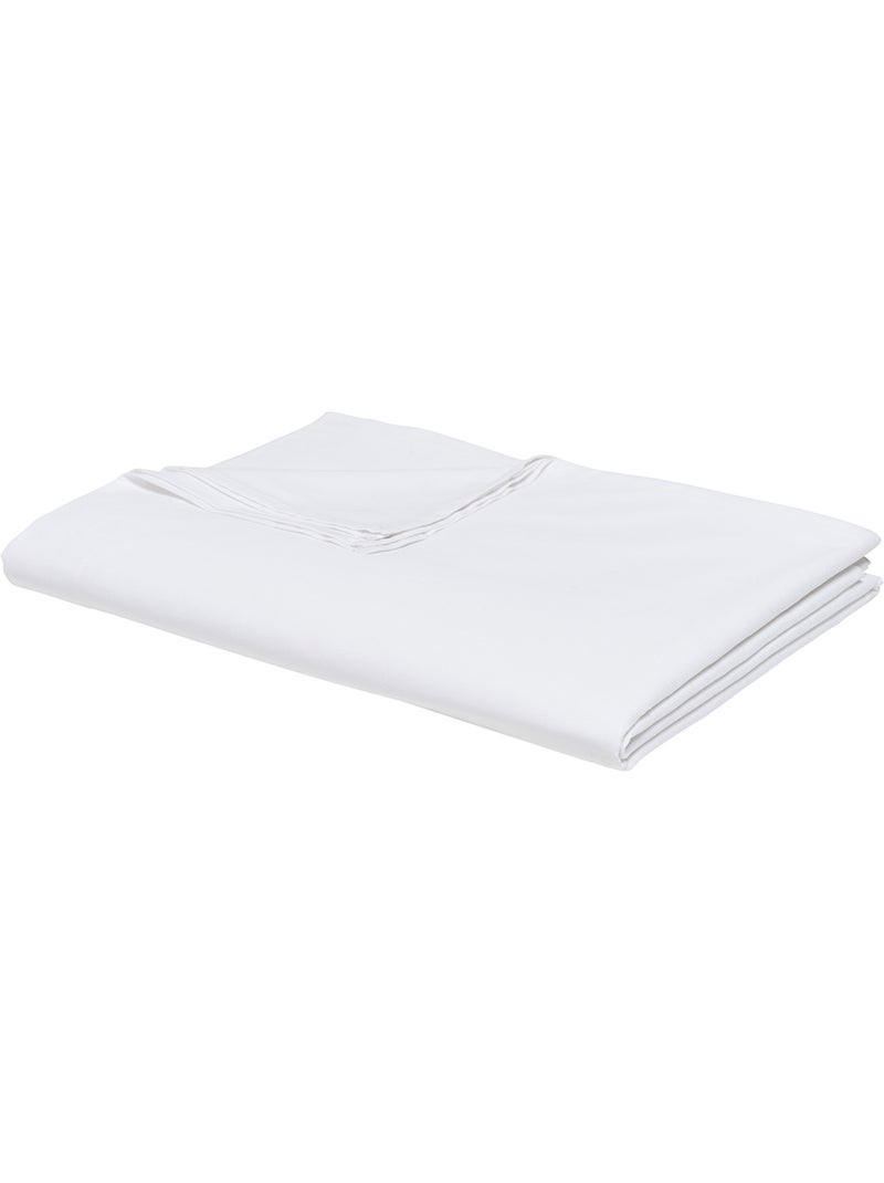 Sábana encimera de algodón liso - Afibel Blanco - Kiabi