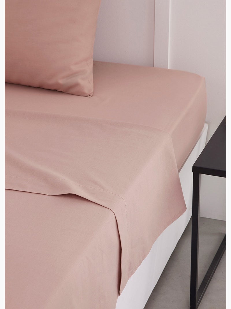 Sábana encimera de algodón liso - Afibel Rosa - Kiabi