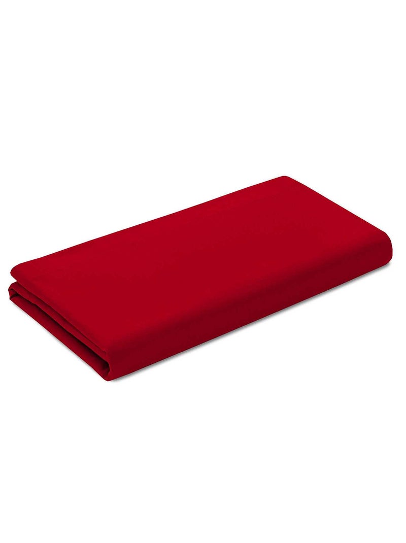 Sábana encimera lisa rojo - Kiabi