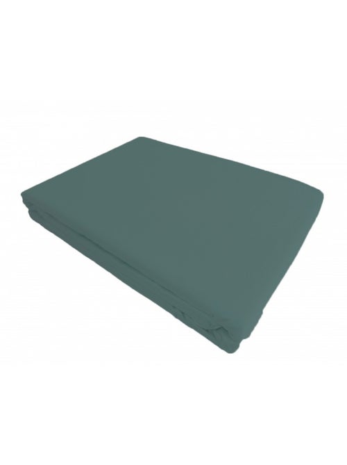 Sábana encimera satén de algodón celadón - Kiabi Sábana encimera satén de algodón celadón - Kiabi