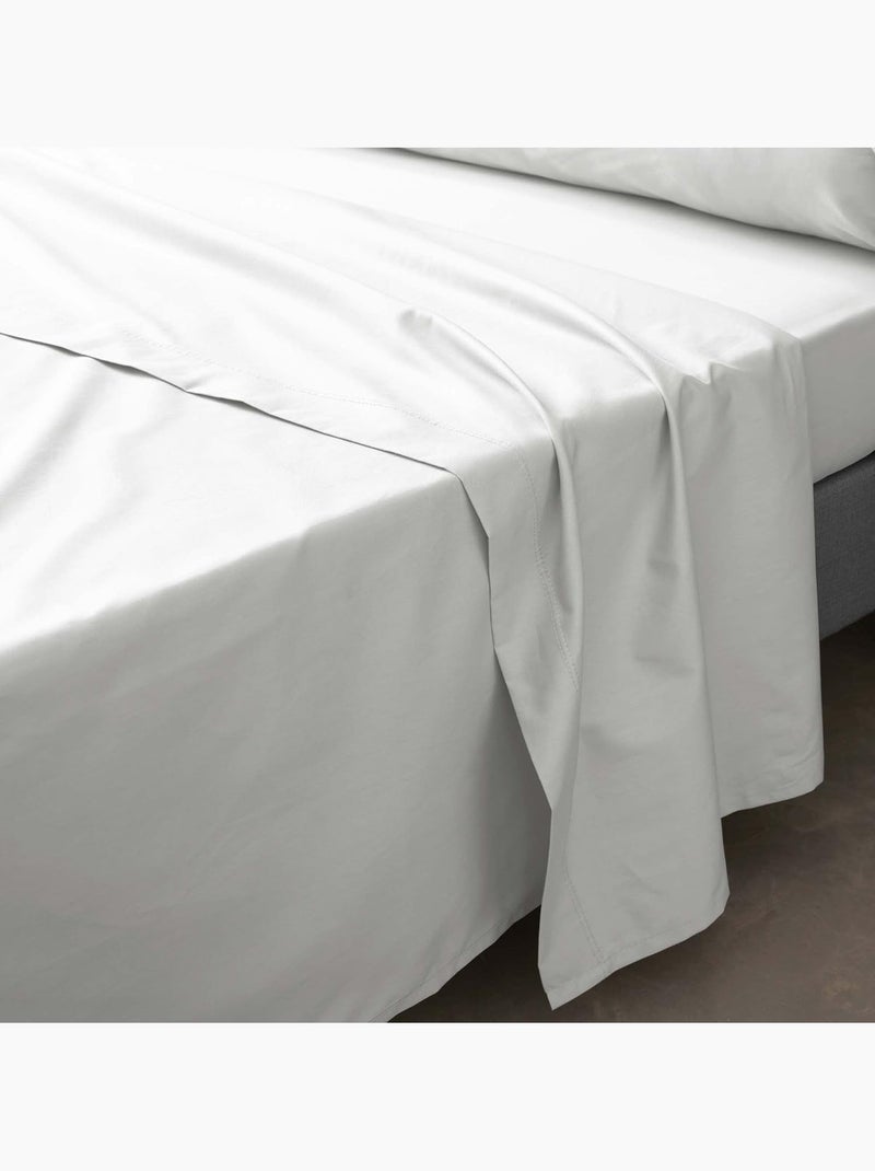 Sábana plana de Algodón Percal PERCALINE Douceur d'Intérieur Blanco Blanco - Kiabi
