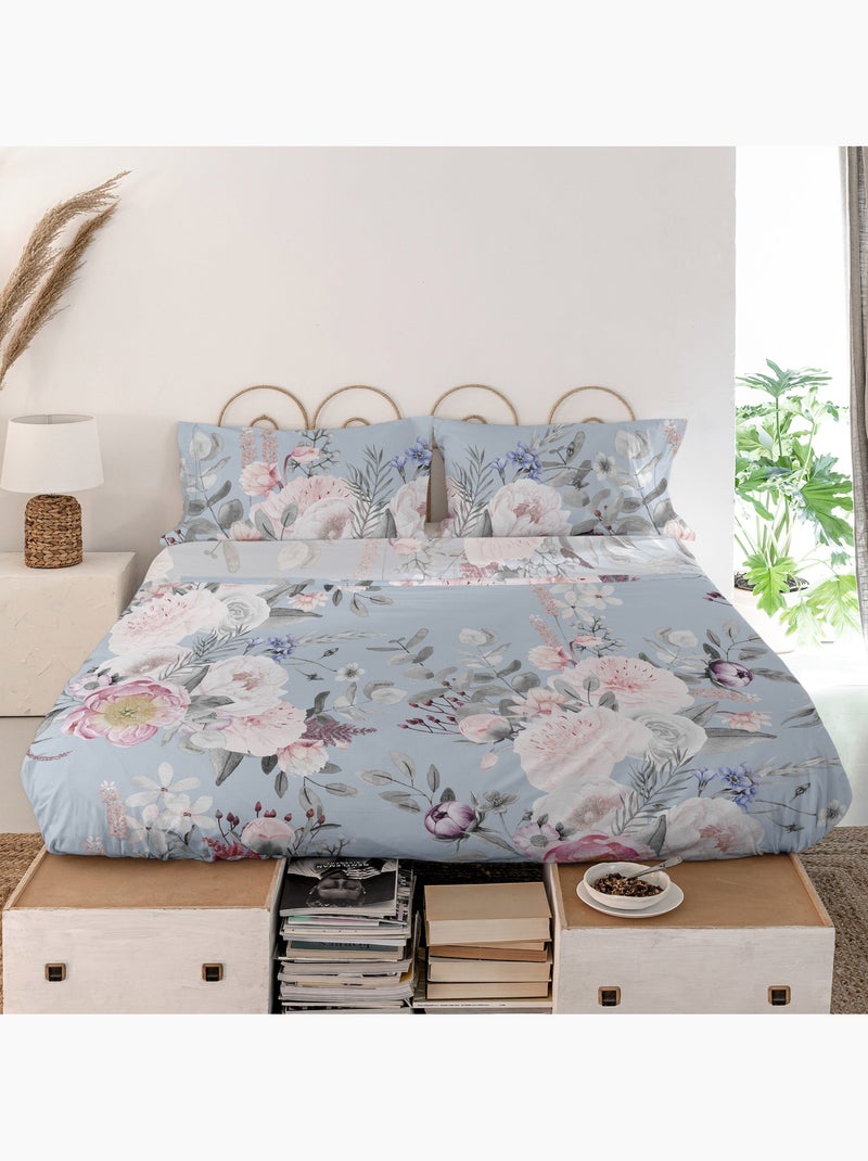 Sábana Soft bouquet "Happyfriday" Multicolor - Kiabi