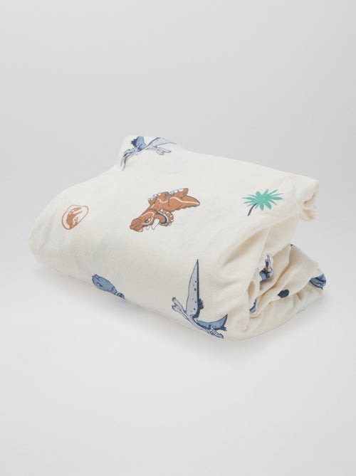 Sábanas bajeras 'Jurassic Explorers' - pack de 2 - Kiabi Sábanas bajeras 'Jurassic Explorers' - pack de 2 - Kiabi
