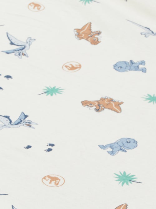 Sábanas bajeras 'Jurassic Explorers' - pack de 2 - Kiabi Sábanas bajeras 'Jurassic Explorers' - pack de 2 - Kiabi