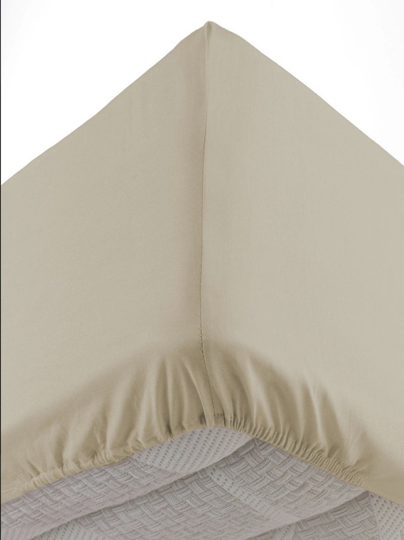 Sábanas con funda de Algodón LINA Douceur d'Intérieur Beige - Kiabi