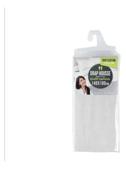 Sábanas con funda de Algodón LINA Douceur d'Intérieur - Kiabi Sábanas con funda de Algodón LINA Douceur d'Intérieur - Kiabi