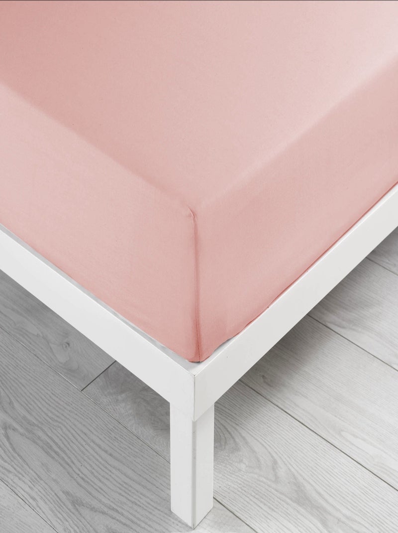 Sábanas con funda de Algodón LINA Douceur d'Intérieur Rosa pálido - Kiabi