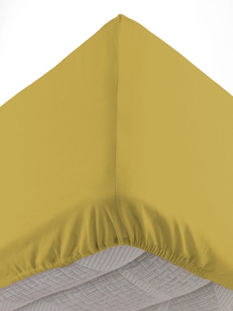 Sábanas con funda de Algodón NOA PROMO LINGE Amarillo - Kiabi