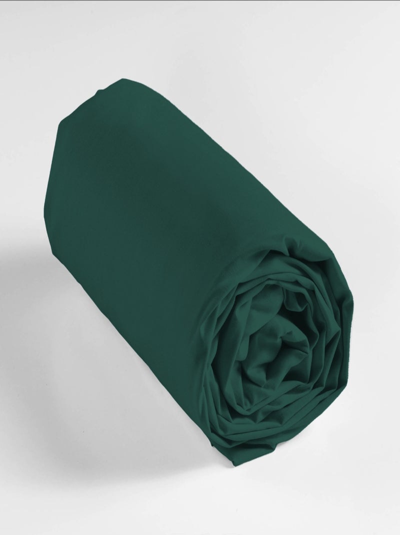 Sábanas con funda de Algodón NOA PROMO LINGE Azul petróleo - Kiabi