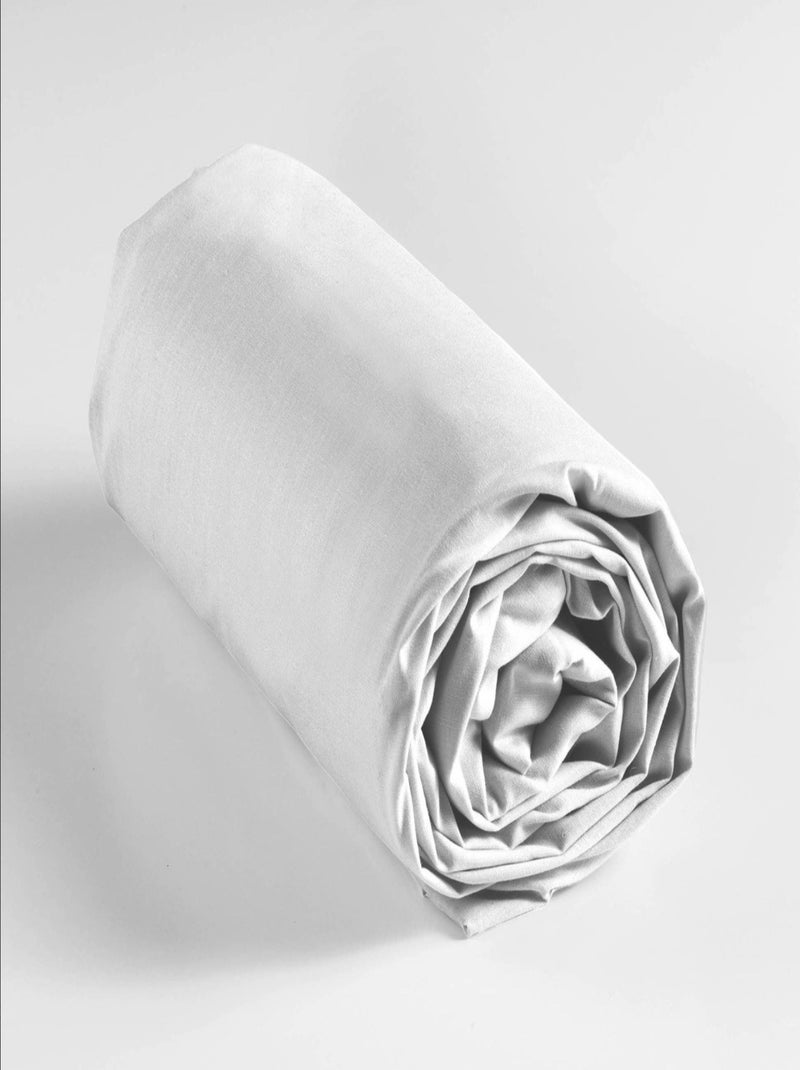 Sábanas con funda de Algodón NOA PROMO LINGE Blanco - Kiabi