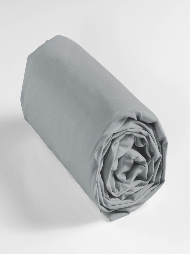 Sábanas con funda de Algodón NOA PROMO LINGE Gris - Kiabi