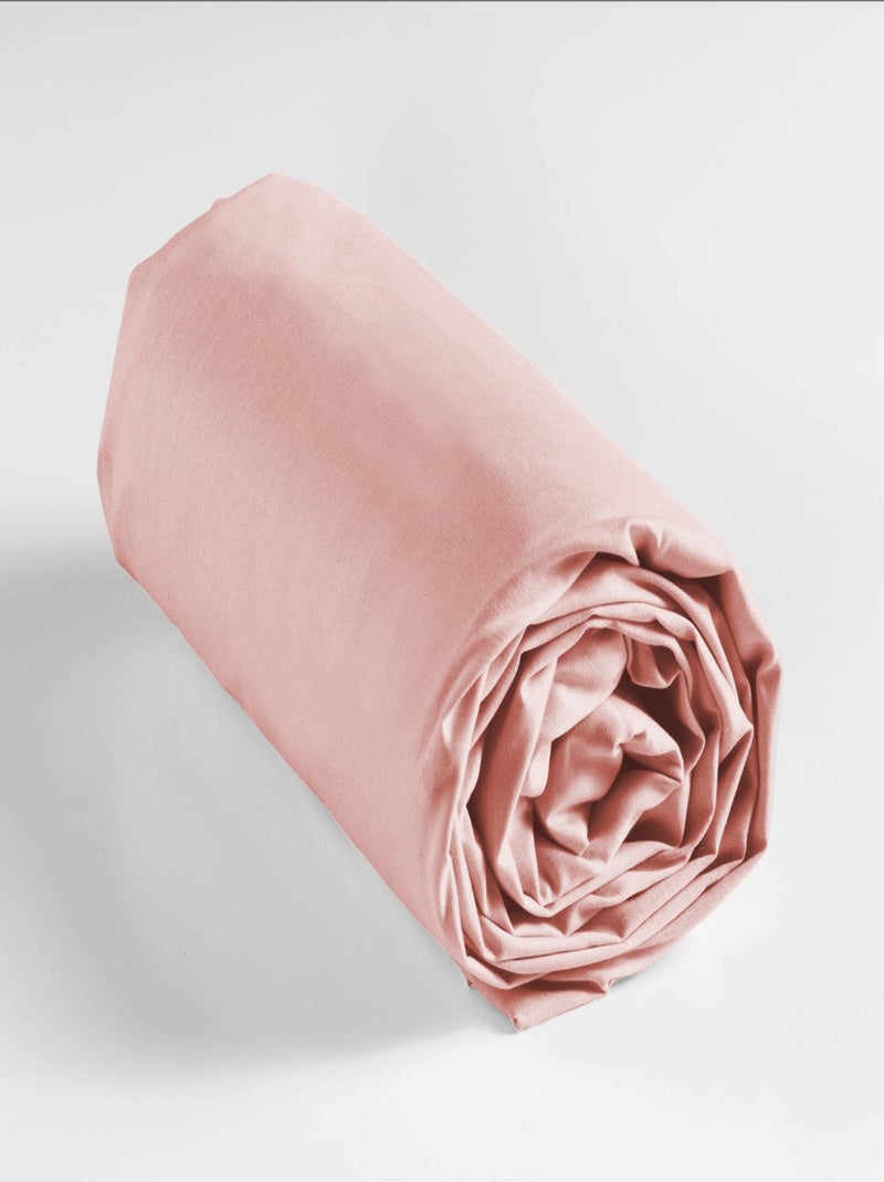 Sábanas con funda de Algodón NOA PROMO LINGE Rosa pálido - Kiabi