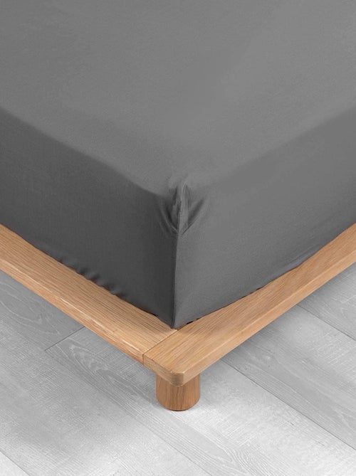 Sábanas con funda de Algodón Percal LIA PROMO LINGE - Kiabi Sábanas con funda de Algodón Percal LIA PROMO LINGE - Kiabi