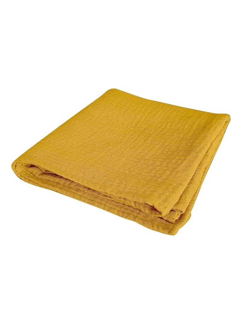 Sábanas con funda de Gasa de Algodón Alia PROMO LINGE Amarillo - Kiabi