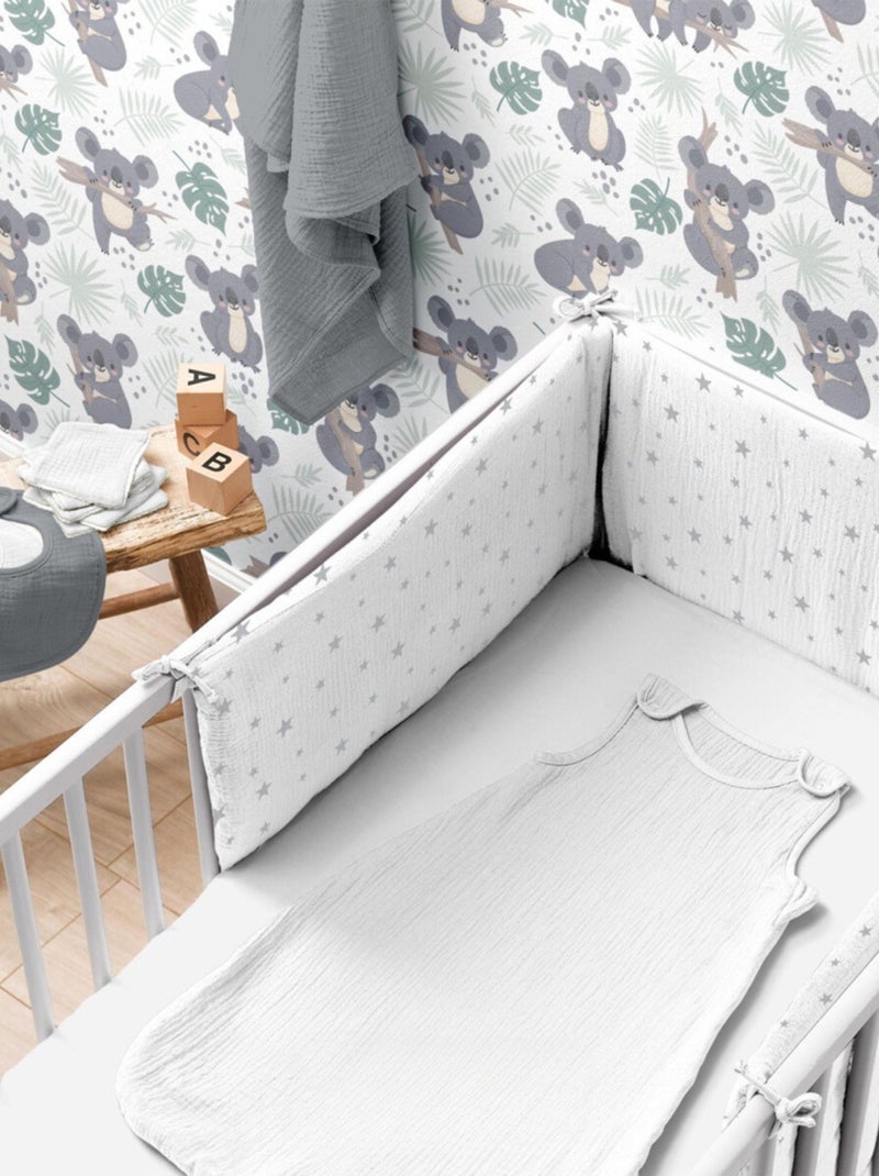 Sábanas con funda de Gasa de Algodón Alia PROMO LINGE Blanco - Kiabi