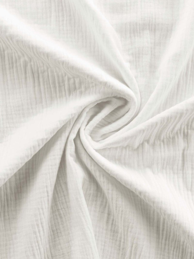 Sábanas con funda de Gasa de Algodón Alia PROMO LINGE Blanco - Kiabi