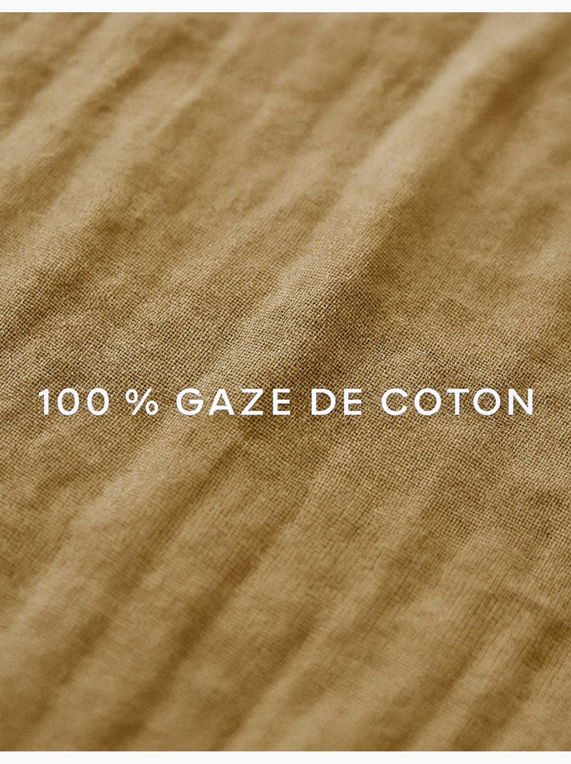 Sábanas con funda de Gasa de Algodón Alia PROMO LINGE Rojo - Kiabi