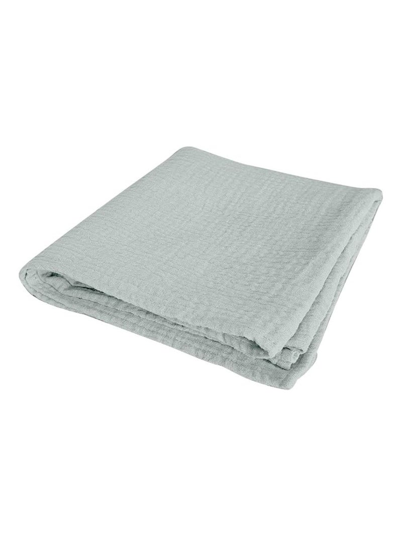 Sábanas con funda de Gasa de Algodón Alia PROMO LINGE Verde - Kiabi