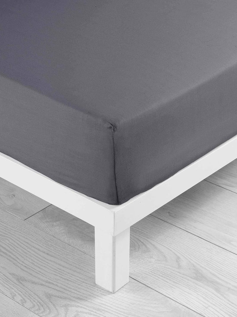Sábanas con funda de Microfibra Oscar Douceur d'Intérieur Gris antracita - Kiabi