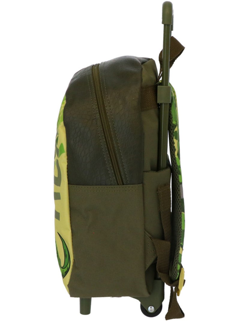 Sac à dos à ruedas niño dinosaure t‑rex 34 cm - trolley infantil Verde - Kiabi