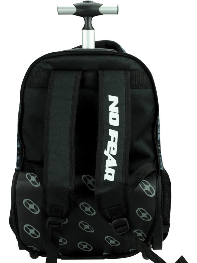 Sac à dos à ruedas no fear robot 48 cm - trolley scolaire Negro Blanco Gris - Kiabi